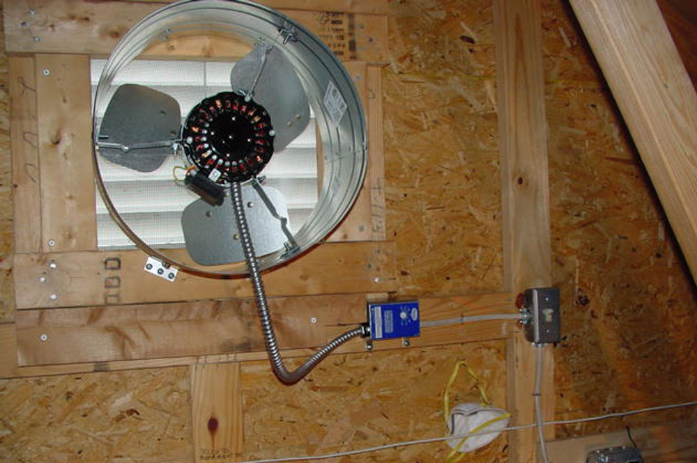 Attic fan installation for better ventilation
